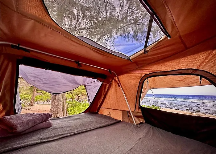 Explore Maui\'S Diverse Campgrounds And Uncover The Island\'S Beauty From Fresh Perspectives Every Day As You Journey With Aloha Glamp\'S Great Jeep Equipped With A Rooftop Tent