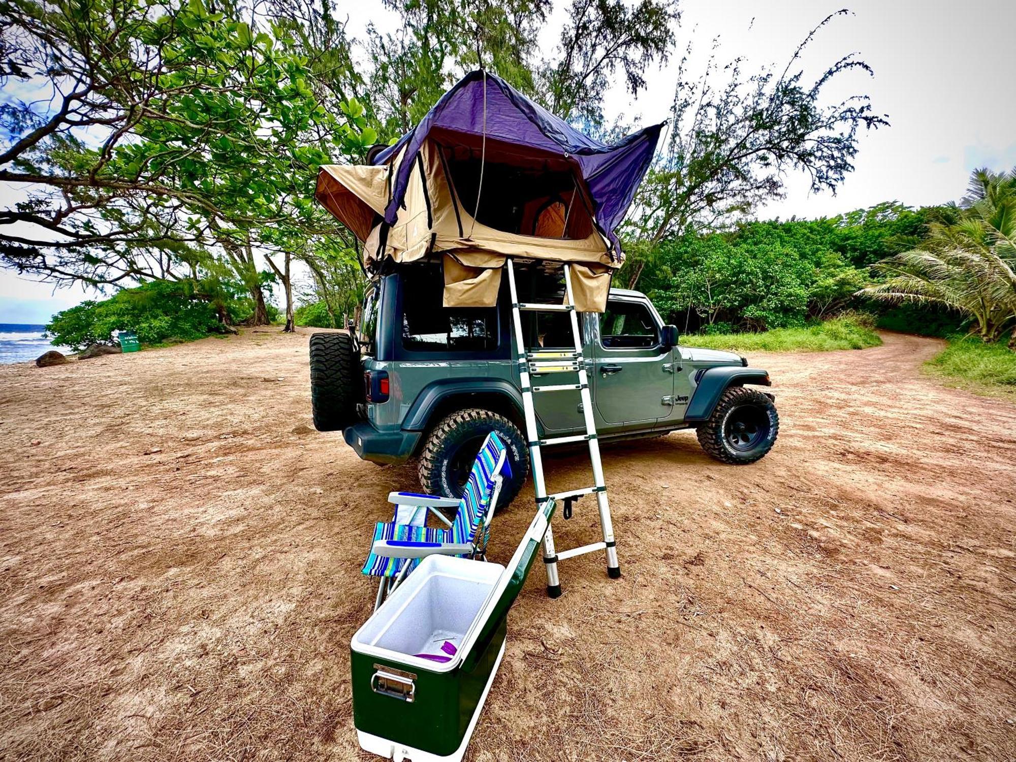 Explore Maui's Diverse And Uncover The Island's Beauty From Fresh Perspectives Every Day As Journey With Aloha Glamp's Great Jeep Equipped With A Rooftop Tent